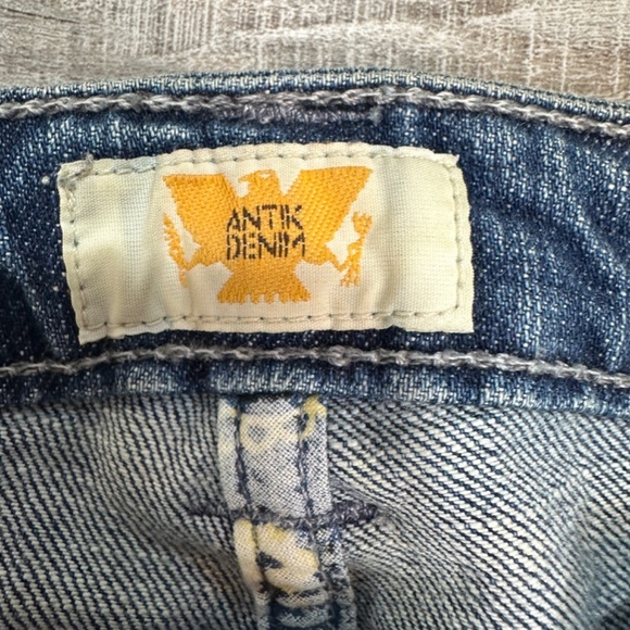 VTG Y2K Antik Denim Women’s Sz 30 Embroidered Flare Leg Western Low Rise Jeans - Picture 14 of 15